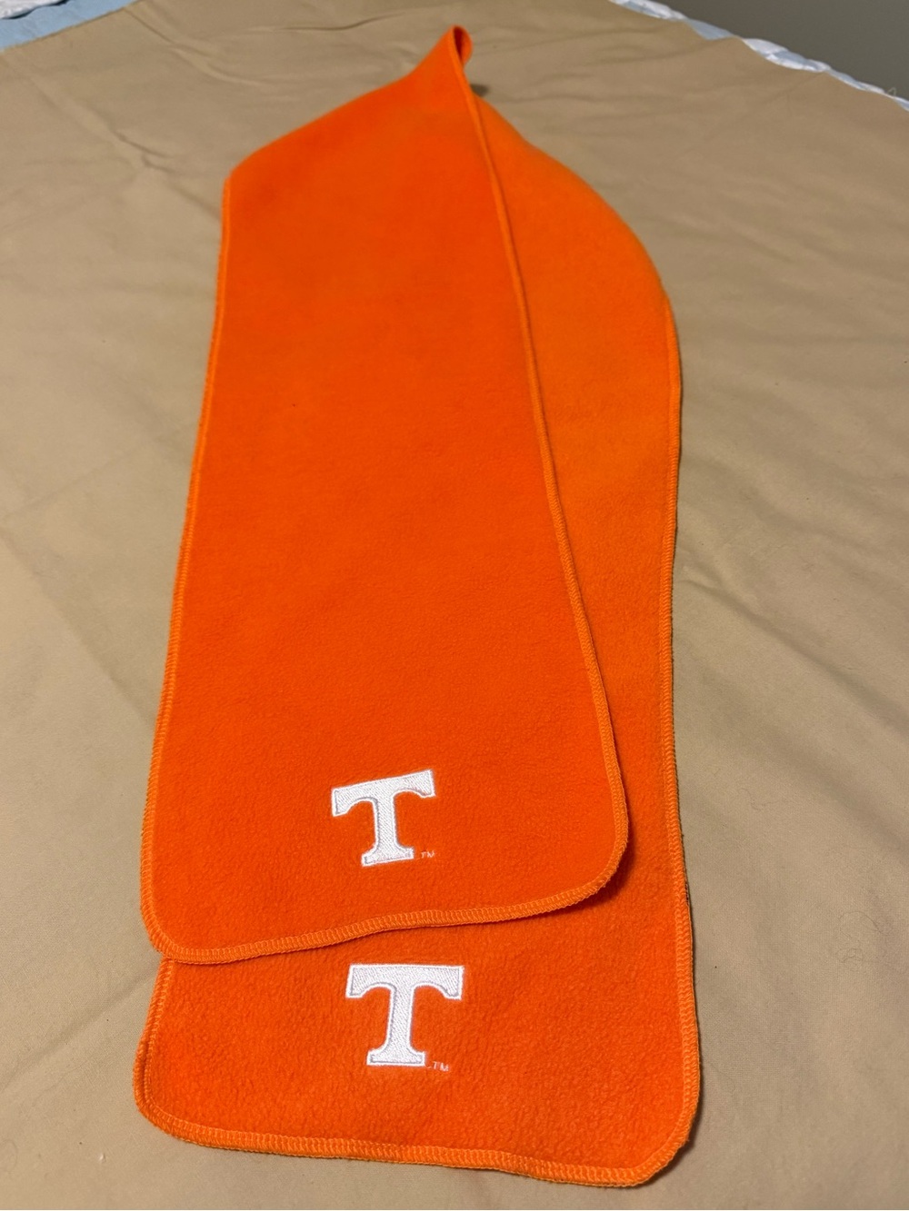 Tennessee Vols T Logo Orange Fleece Scarf